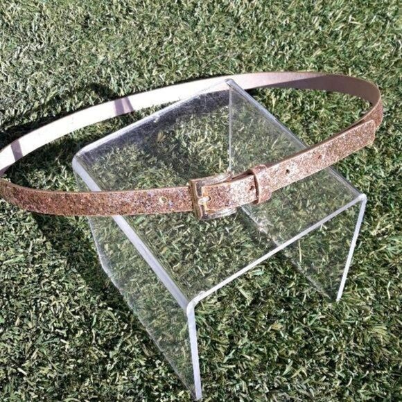 Belt Gold Glitter Classy Narrow‎ 1/2\
